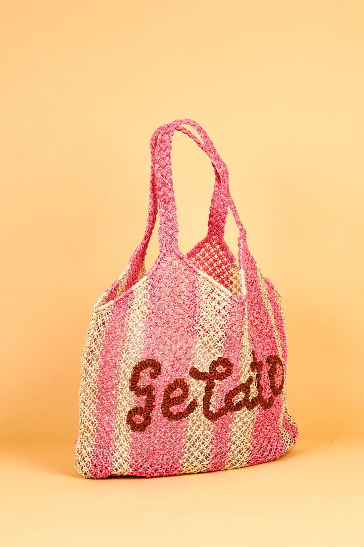 Drew Stripe Gelato Rose Bag