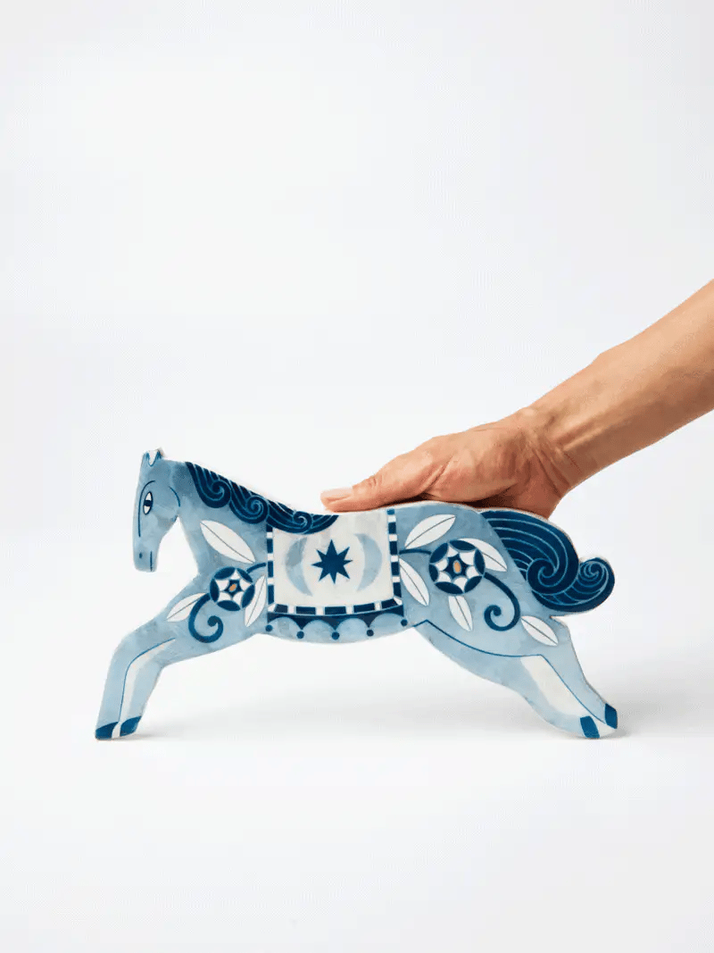 Blue Horse Tile