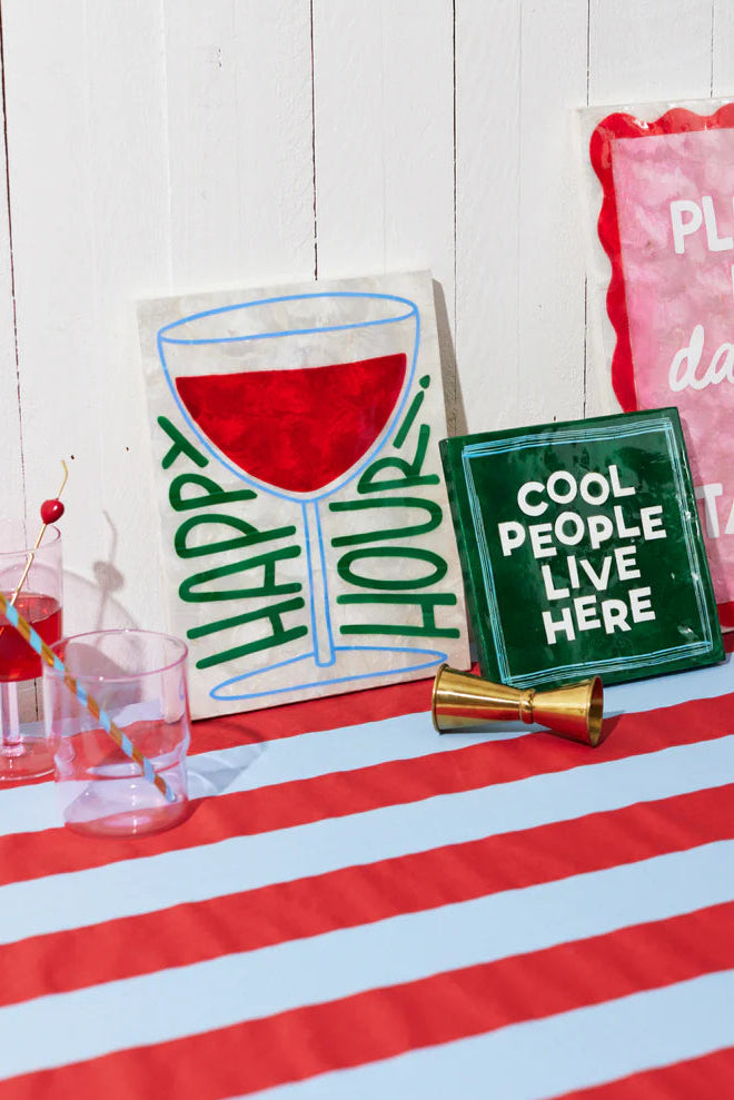 Fun House Cool People Green Tile