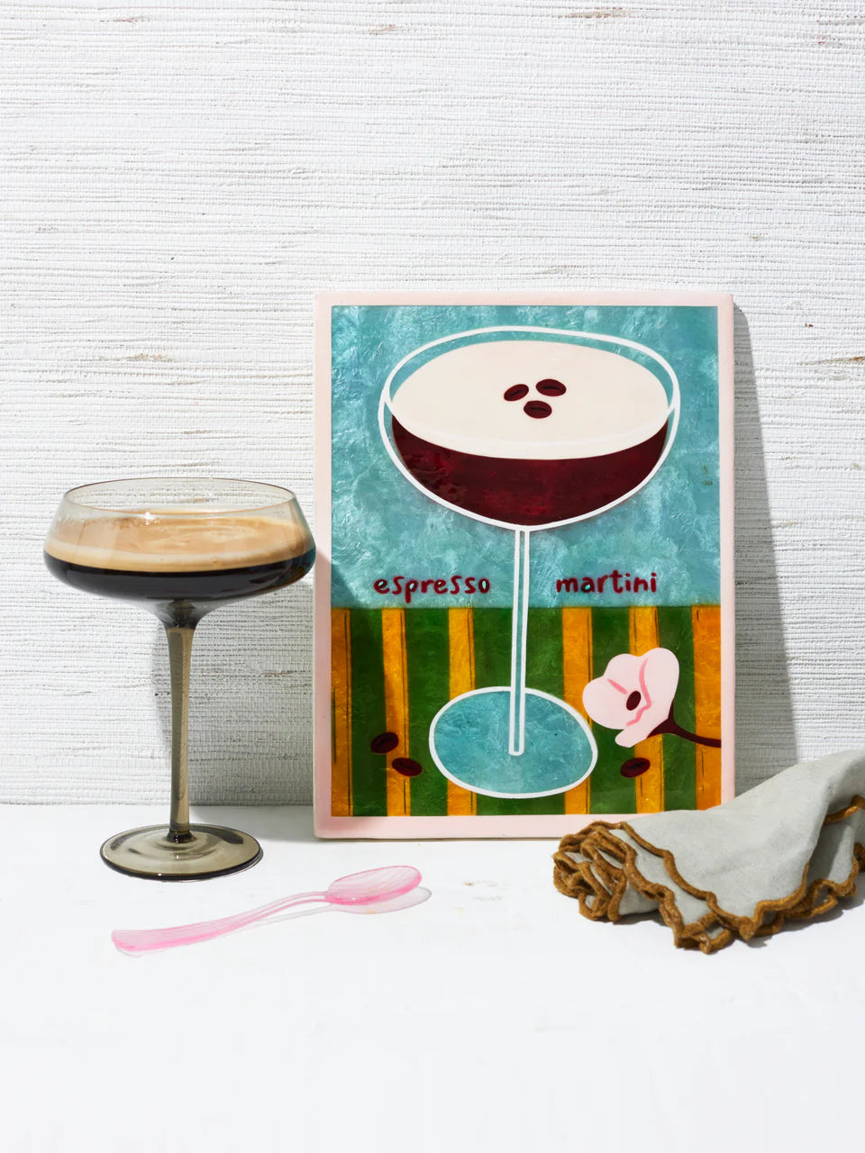 Espresso Martini Capiz-Shell Hanging Wall Tile