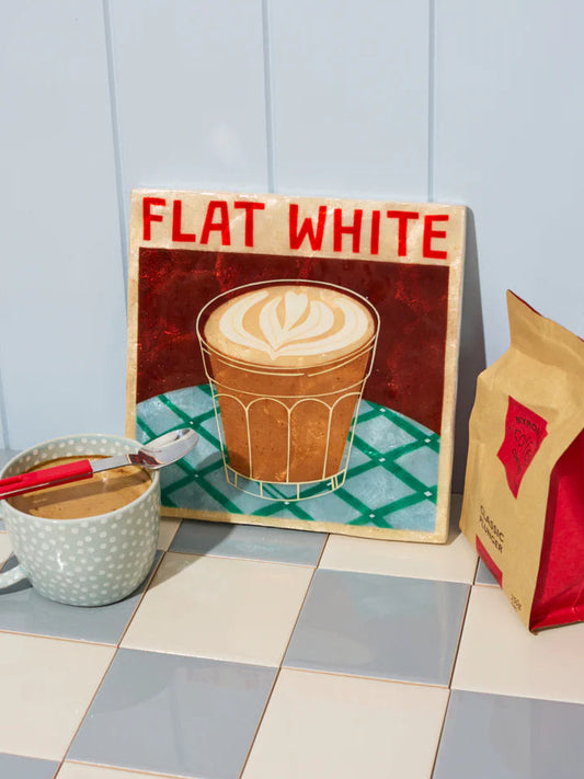 Barista Flat White Shell Tile