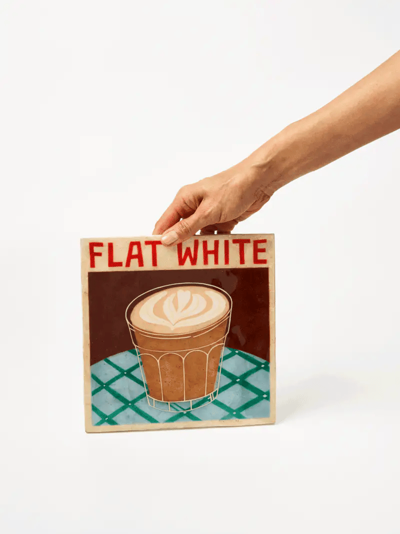 Capiz-shell flat white hanging wall tile
