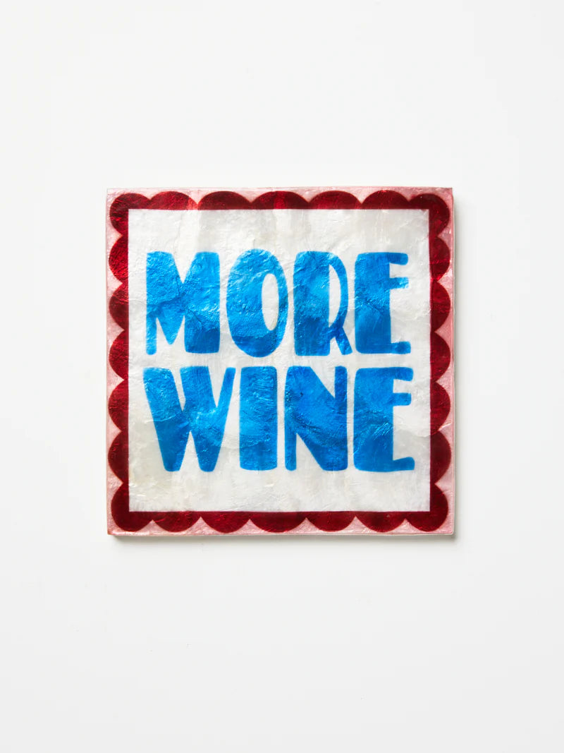 More Wine Square Tile
