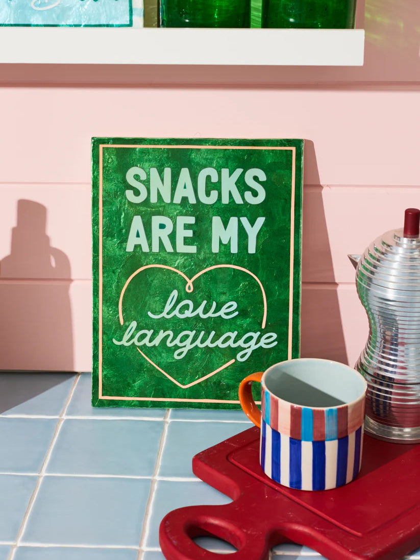 Snacks Love Language Tile