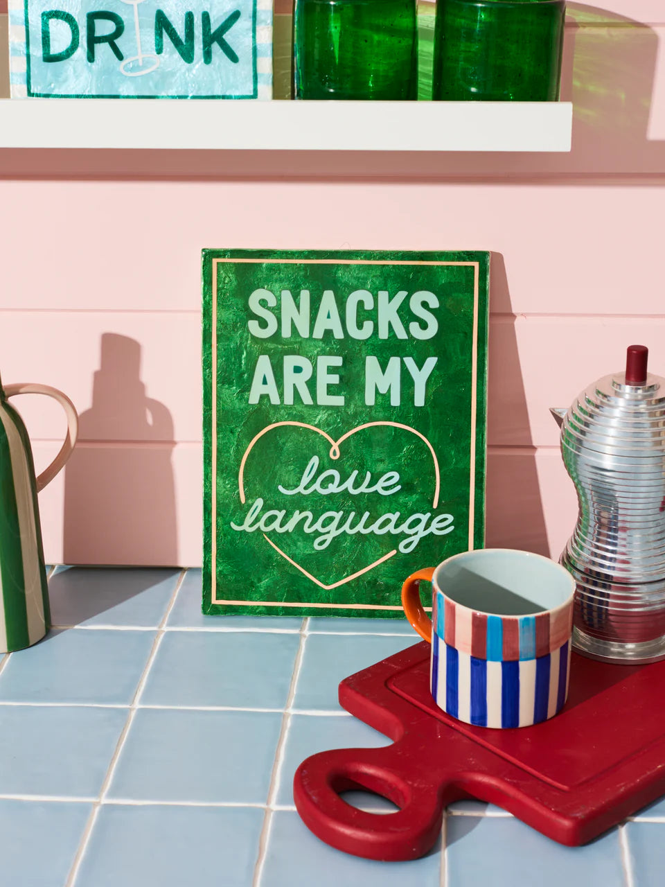 Snacks Love Language Tile